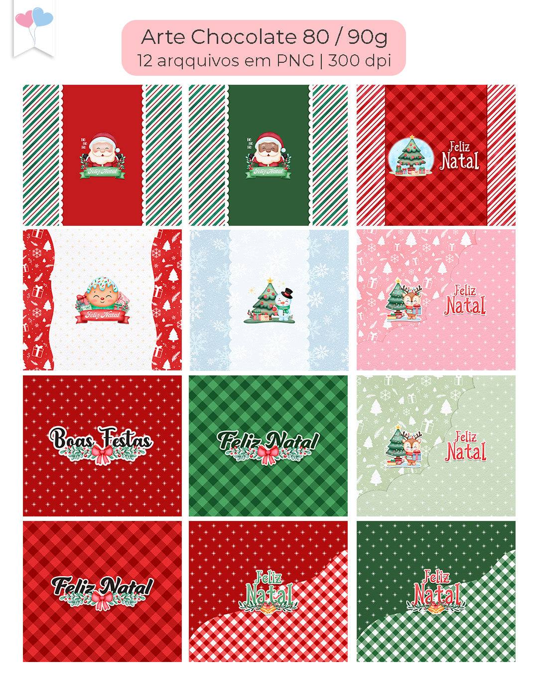 Printable Bundle - Christmas Chocolate Wrappers