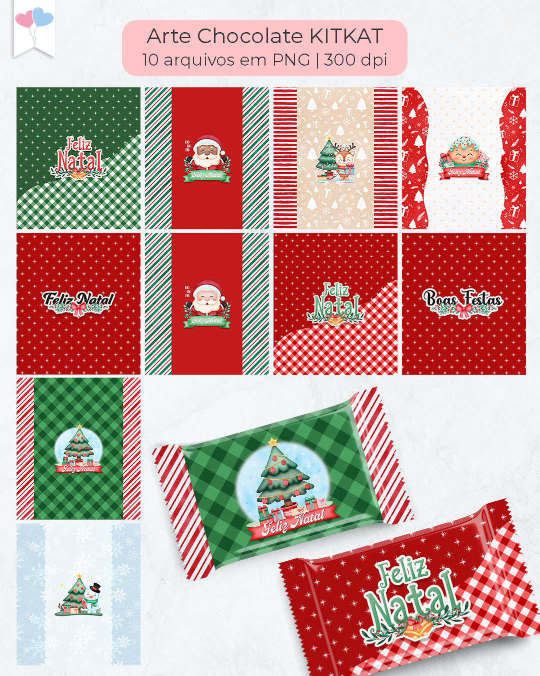 Printable Bundle - Christmas Chocolate Wrappers