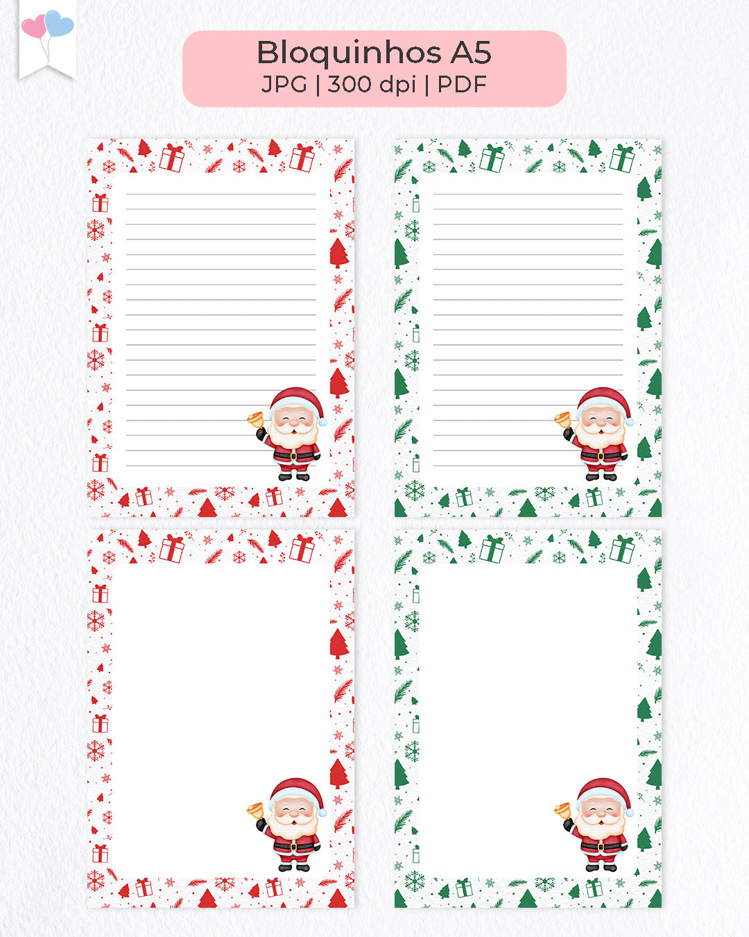 Kit Printables - Tag e Adesivos - Natal