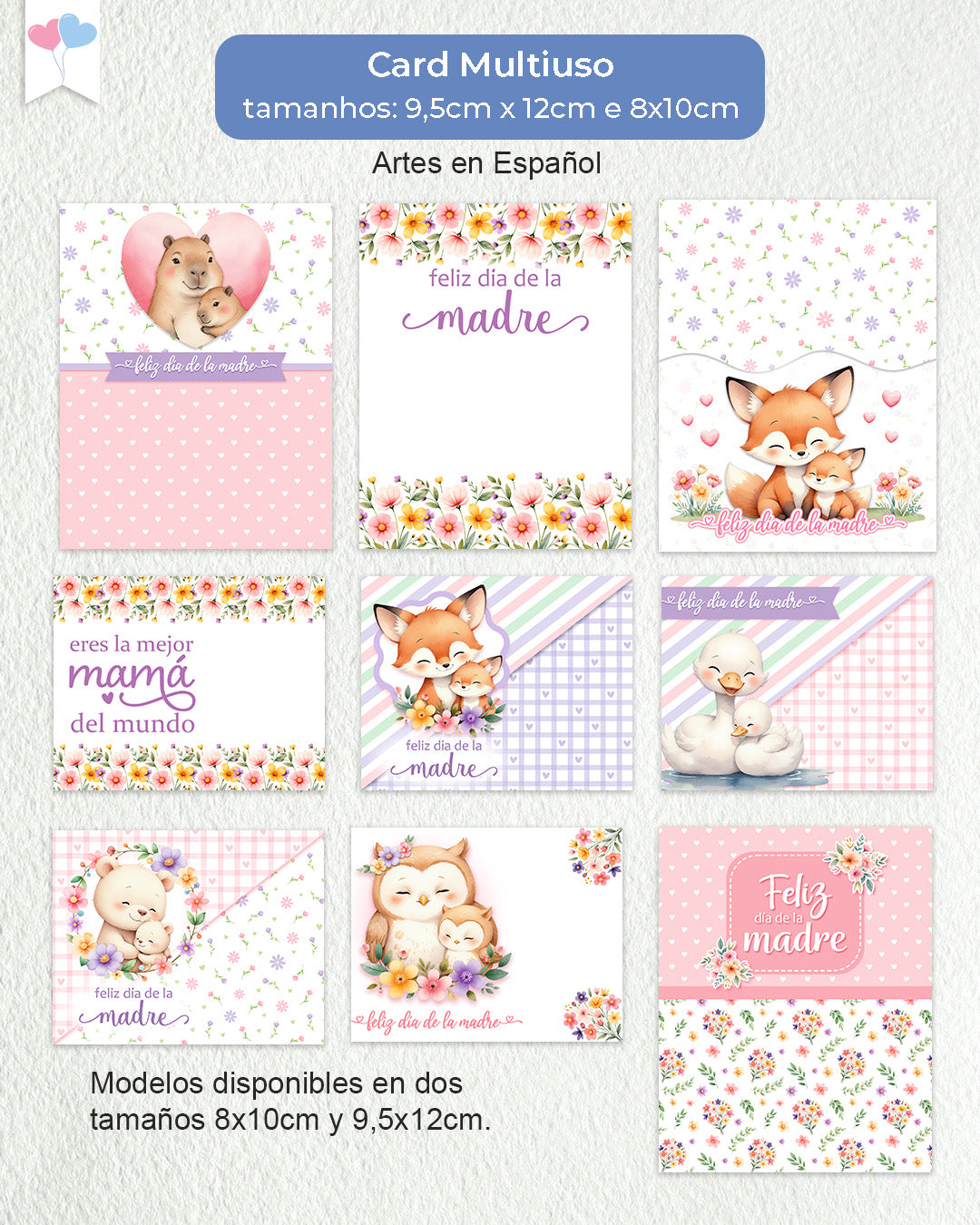 Printable - Arte Card Multiuso - Doce Aconchego Dia das Mães