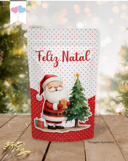 Printable - Rótulo Ziplock (Stand up Pouch) - Querido Papai Noel