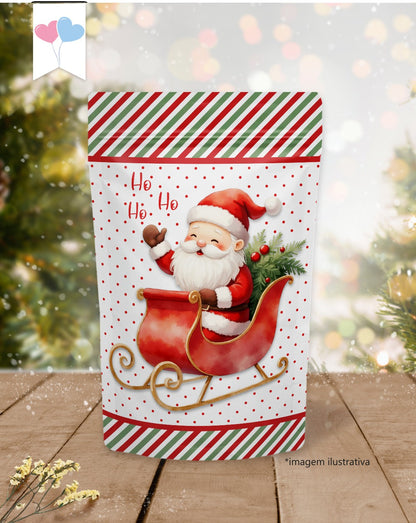 Printable - Rótulo Ziplock (Stand up Pouch) - Querido Papai Noel
