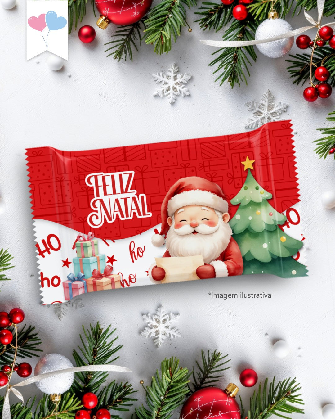 Printable - Arte para KitKat - Feliz Natal
