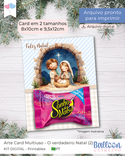 Printable - Arte Card Multiuso  O Verdadeiro Natal (2)