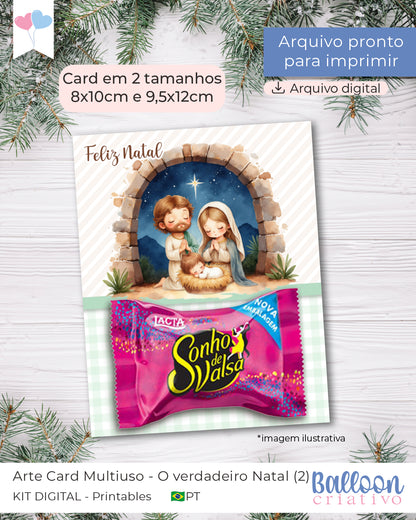 Printable - Arte Card Multiuso  O Verdadeiro Natal (2)