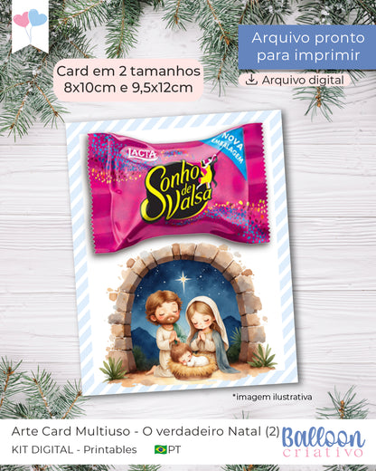Printable - Arte Card Multiuso  O Verdadeiro Natal (2)