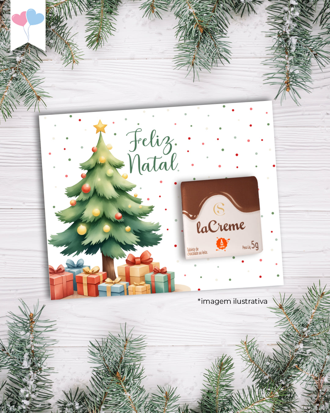 Printable - Card Multiuso - Presente de Natal