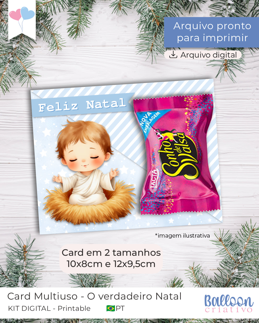 Printable - Card Multiuso - O verdadeiro Natal