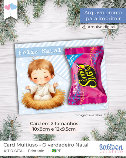 Printable - Card Multiuso - O verdadeiro Natal