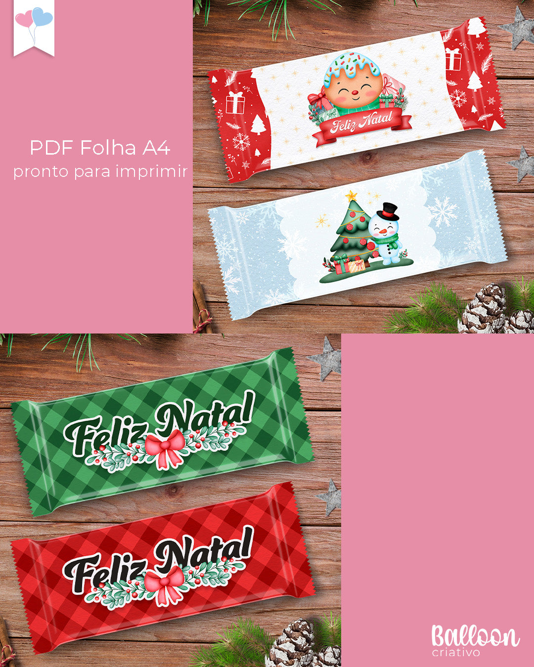 Printable Bundle - Christmas Chocolate Wrappers