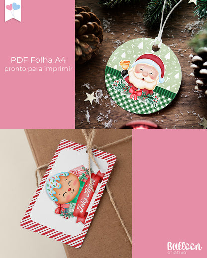 Printable Bundle - Tags and Stickers - Christmas