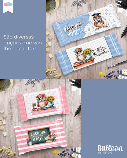 Kit Printables - Embalagens Chocolates - Professores