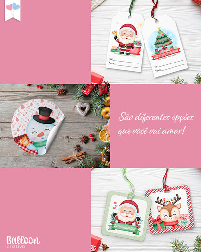 Printable Bundle - Tags and Stickers - Christmas