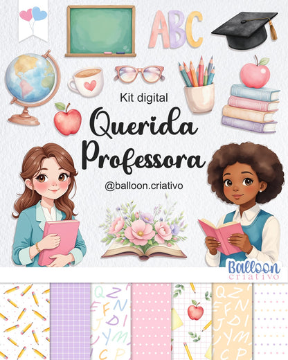 Kit digital - Querida Professora