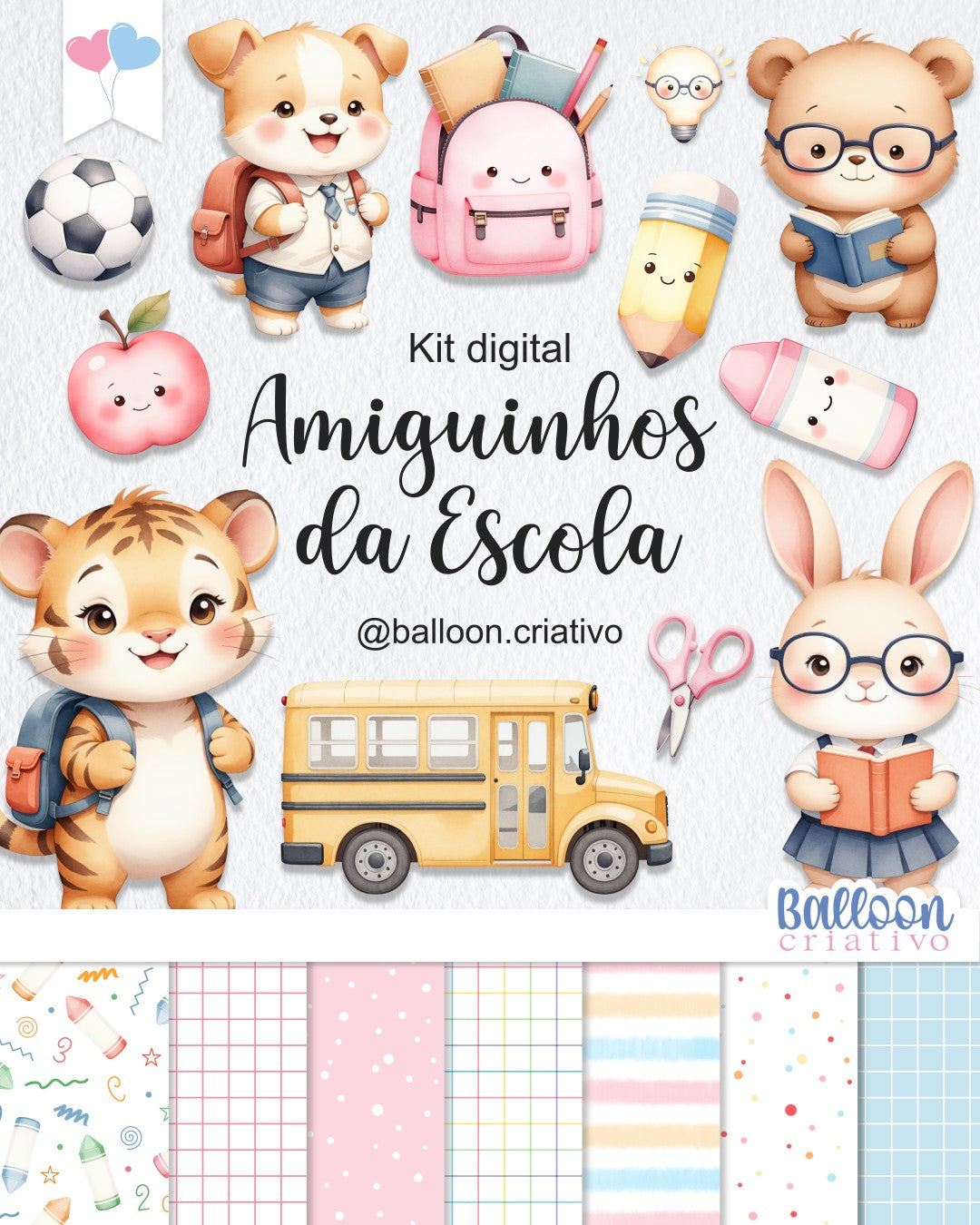 Kit digital - Amiguinhos da Escola
