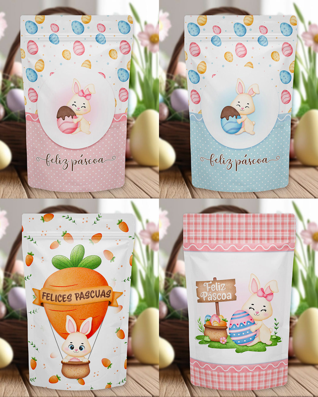 Printable - Label for Ziplock (Stand-Up Pouch) - Cute Easter