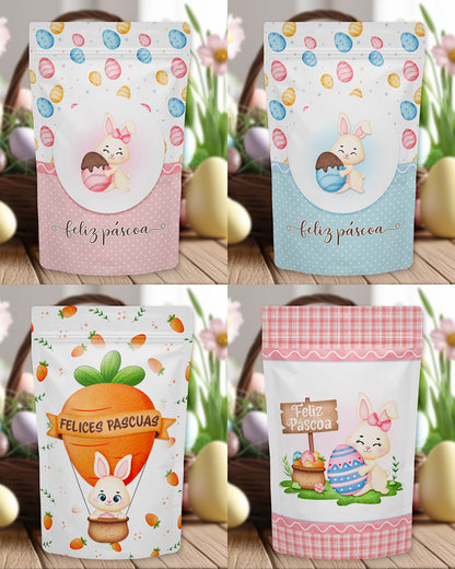 Printable - Etiqueta para Ziplock (Stand-Up Pouch) - Pascua Tierna