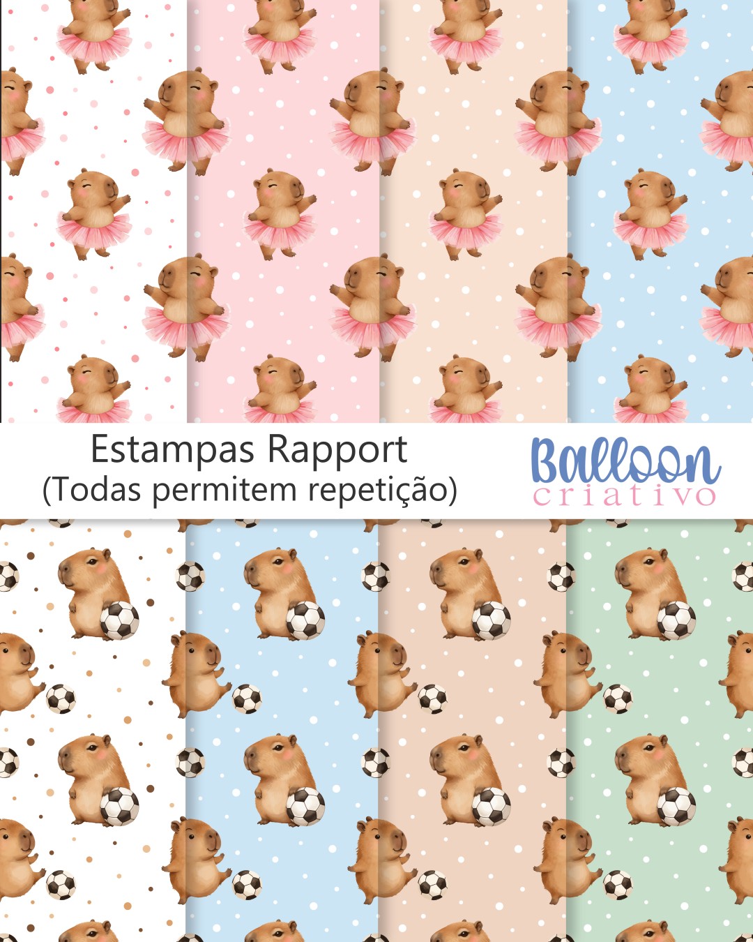 Kit digital - Capivara Momentos Felizes