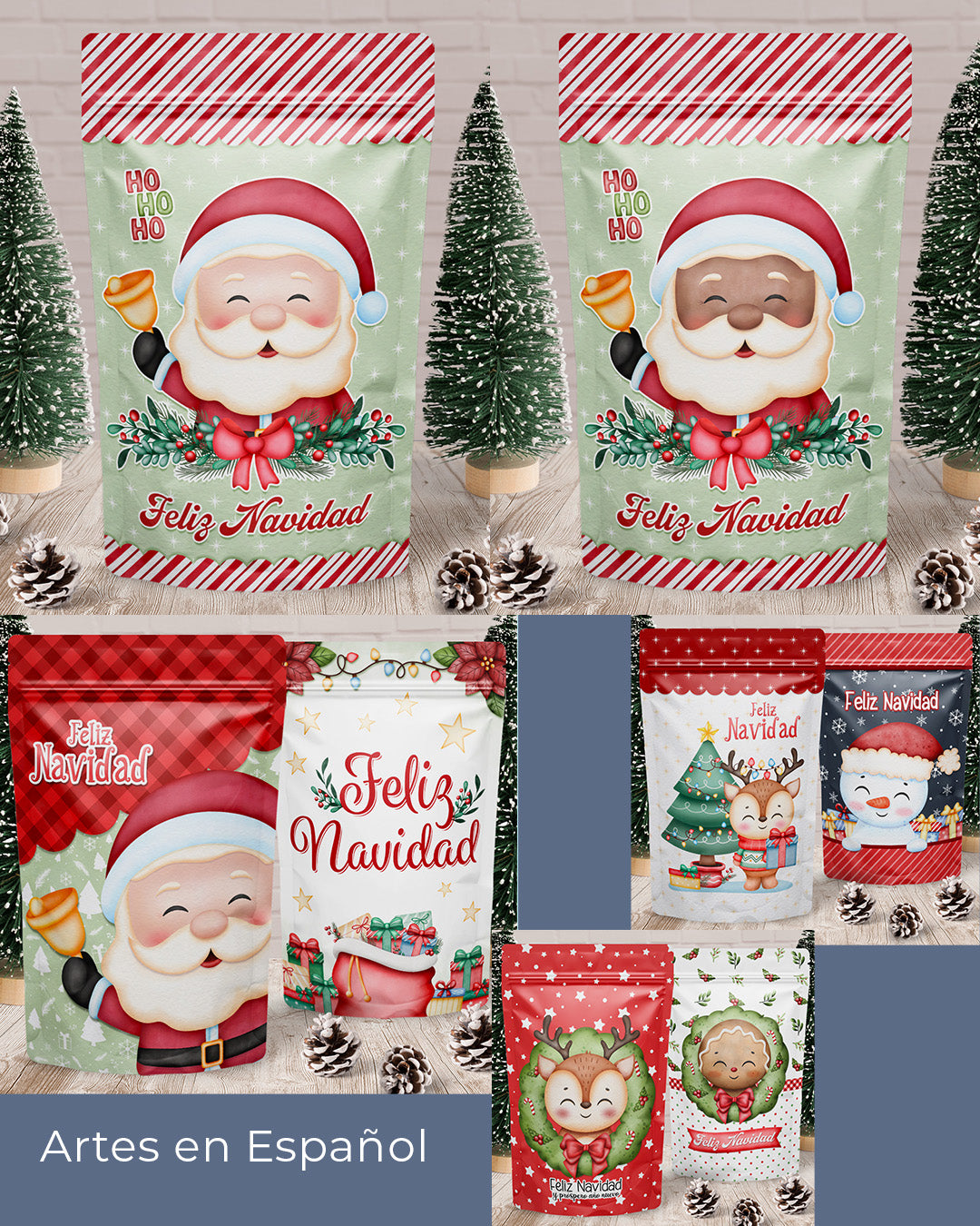 Printable - Ziplock Label (Stand Up Pouch) - Merry Christmas