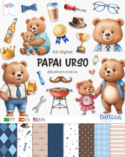 Kit Digital - Papai Urso