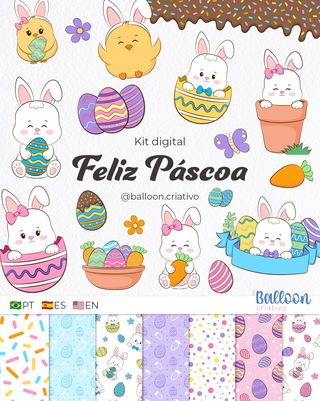 Kit digital - Feliz Pascua