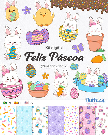 Kit digital - Feliz Pascua