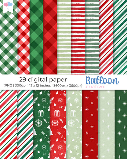 COMBO Papel Digital de NATAL