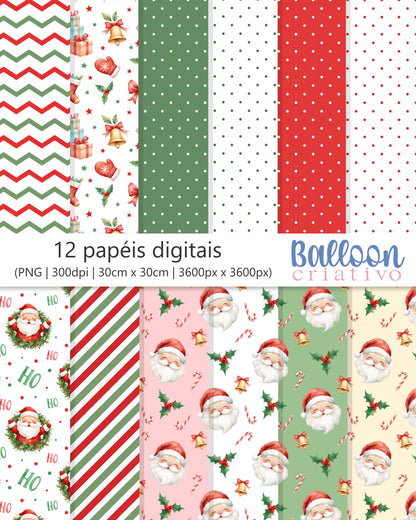 COMBO Papel Digital de NATAL