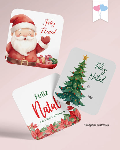 Printable - Tag and Square Sticker 6cm - Merry Christmas