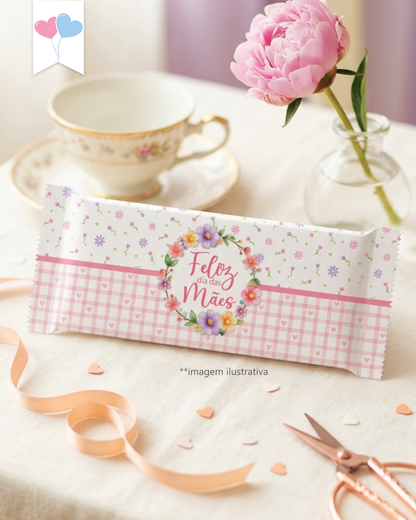 Kit Printable - Arte para Chocolates - Dia das Mães Modelo 2