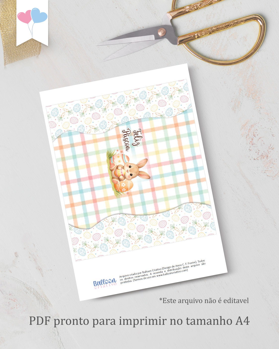 Kit Printable - Arte para Embalagem Chocolates - Doce Páscoa
