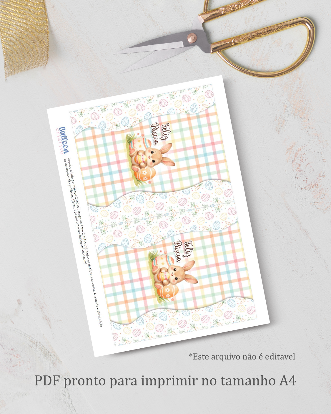 Printable - Arte para KitKat - Doce Páscoa