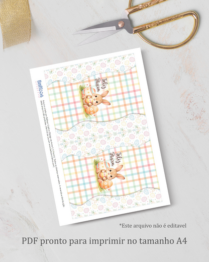 Printable - Arte para KitKat - Doce Páscoa